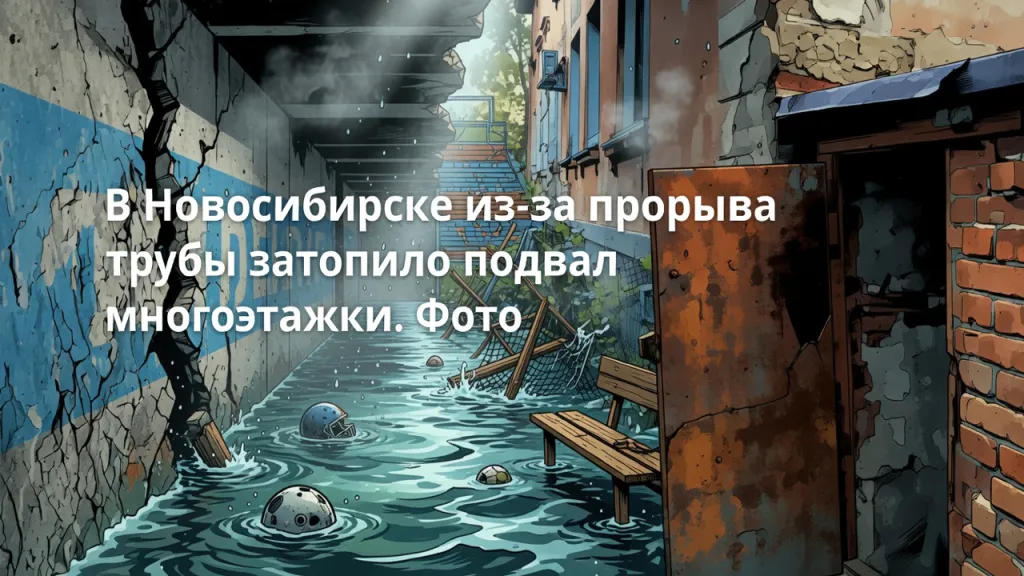 Прорвало трубу - затопило подвал. Дом на Шишкина рушится